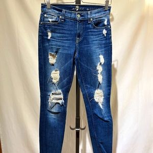 7 For All Mankind distressed jeans
